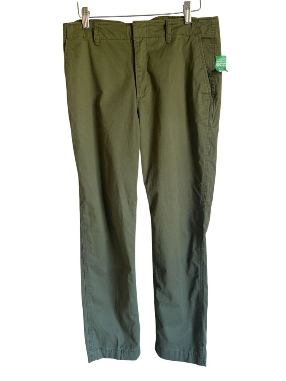 New! GAP Size 10 Downtown Khaki Pants Green
